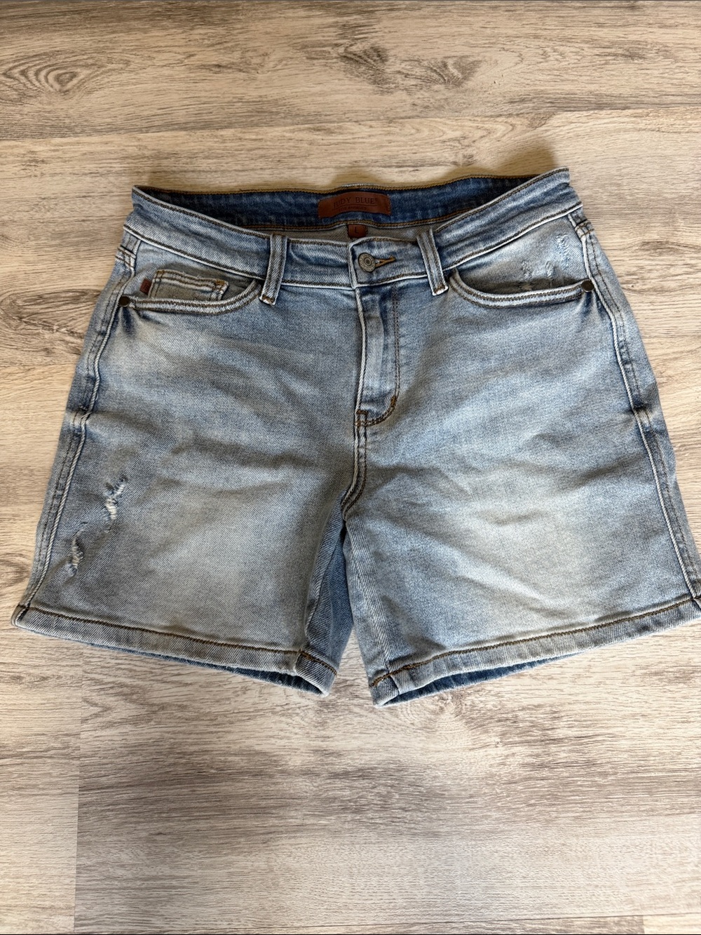 Judy Blue Light Blue Denim Jeans with Slight Distressing